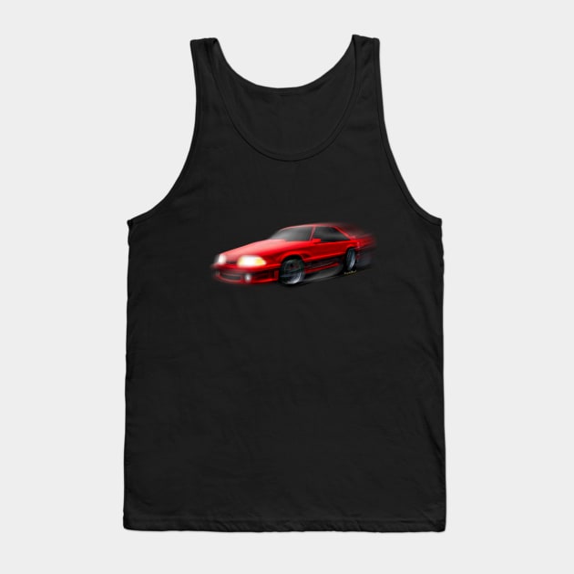 90 Ford Mustang GT 5.0 Tank Top by vivachas